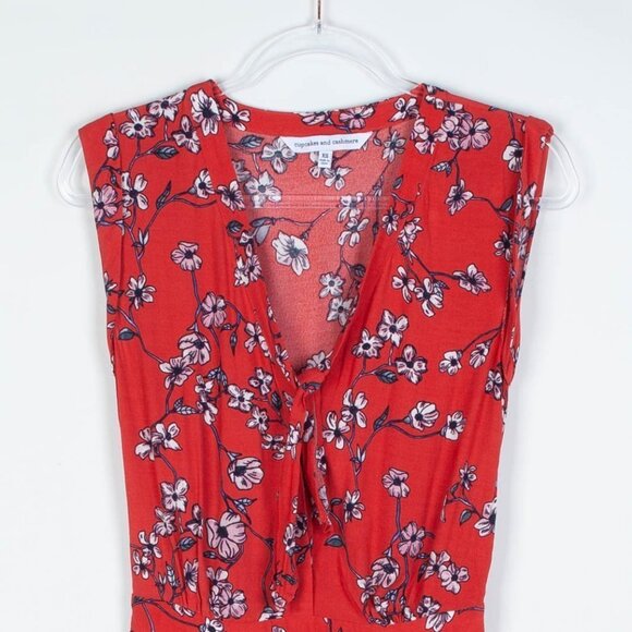 Cupcakes and Cashmere Fitz Floral Tie Romper XS - Picture 4 of 8